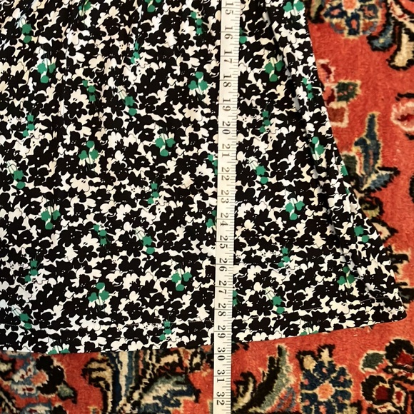 Boden Alma Shamrock Shirt Dress, Black & Green with pockets! US 4 - Picture 11 of 14